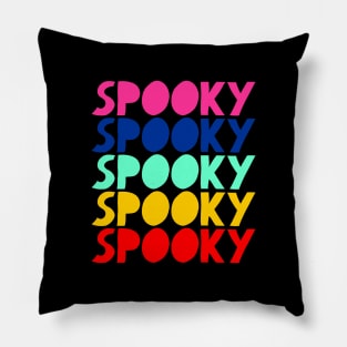 spooky rainbow Pillow