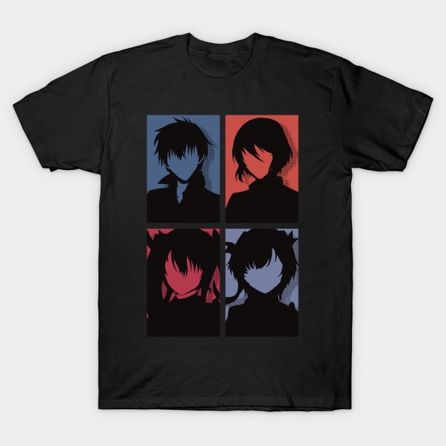 The Misfit of Demon King Academy or Maou Gakuin Anime Characters : Anos  Voldigoad, Misha Necron, Sasha Necron, and Lay Glanzudlii in Minimalist Pop  art Design - The Misfit Of Demon King