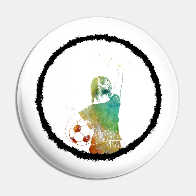 Soccer Player Pin by erzebeth