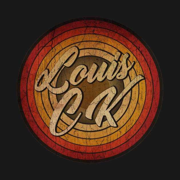 arjunthemaniac,circle retro faded Louis CK by arjunthemaniac