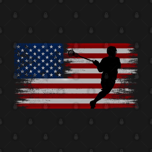 lacrosse american flag, by JayD World