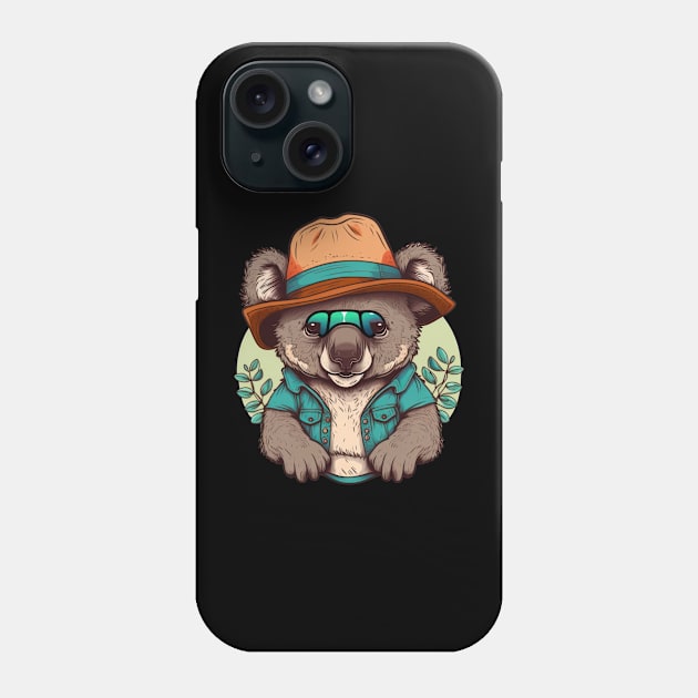 This koala wearing a smile is all the motivation you need to start your day Phone Case by Pixel Poetry