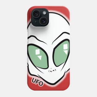 White Alien Phone Case