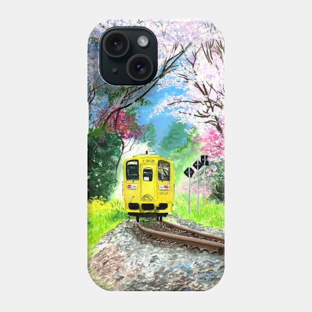 cherry blossom station Phone Case by H'sstore