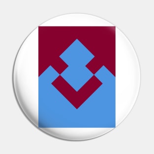 Aston Villa Claret and Blue 1990 Sleeve Pin