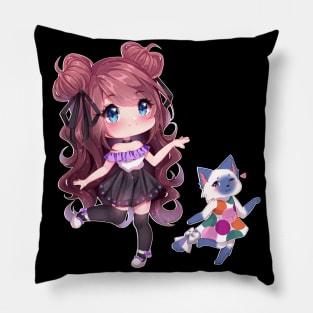 Nessy and Mitzi Sticker Pillow