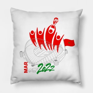 Morocco World Cup Soccer 2022 Pillow