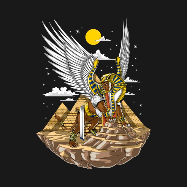 Egyptian Pyramids Sphinx by underheaven