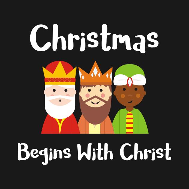 Christmas Begins With Christ Kids Wise Men Religious Christmas Christian Christmas Keep Christ in Ch by StacysCellar