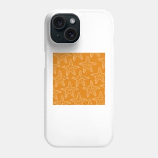 starfish aloha hawaii pattern orange and white Phone Case