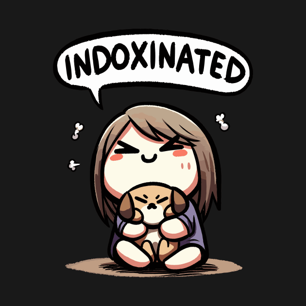 Indoxinated Dog Owner Girl by DoodleDashDesigns