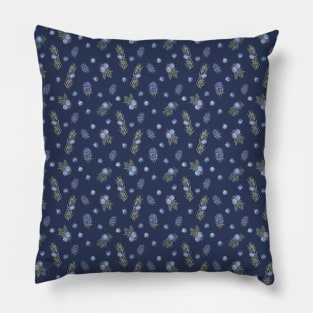 Juniper, blackberry and blueberry Pillow