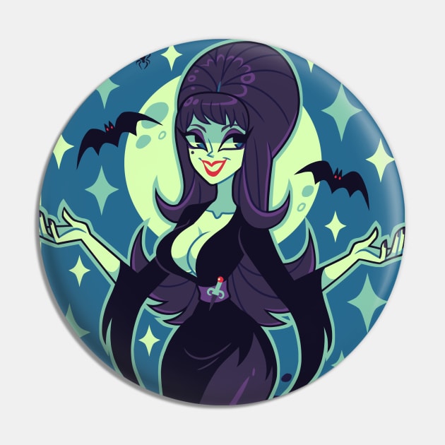 Horror Mistress Pin by ZoeStanleyArts