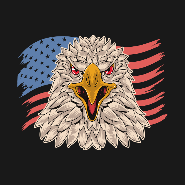 Eagle Usa Flag - Eagle Usa Flag - T-Shirt | TeePublic