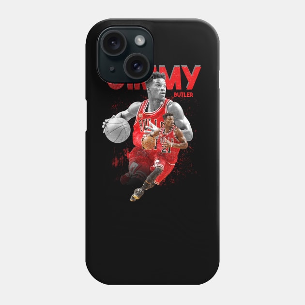 Jimmy Butler Bulls Phone Case by kalush club