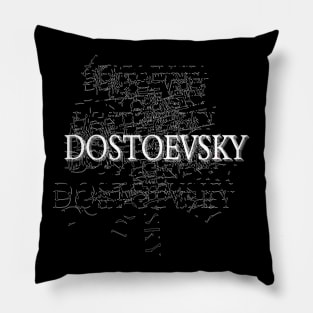 "Dostoevsky" Typographic Design Pillow