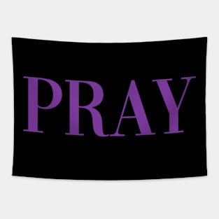 Pray - Pose - Purple Tapestry