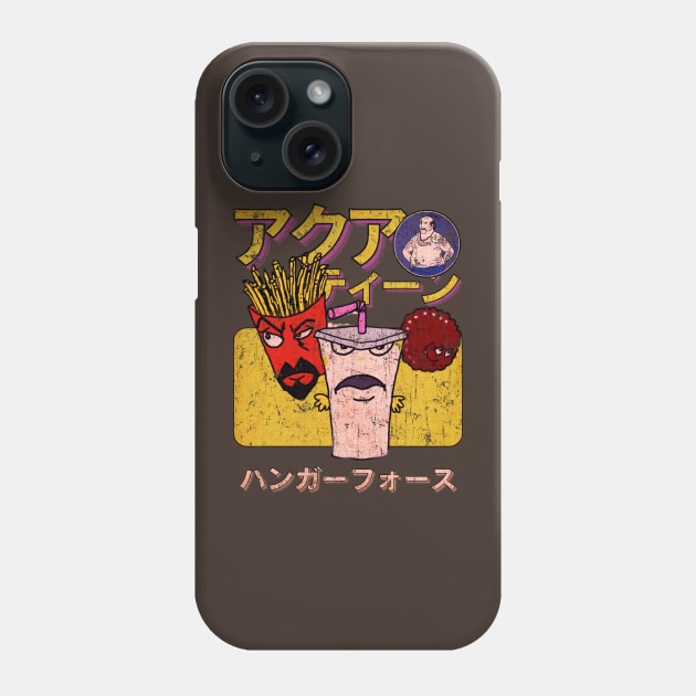 Aqua Teen Hunger Force  Japan Vintage Look Fan Art Design Phone Case by We Only Do One Take