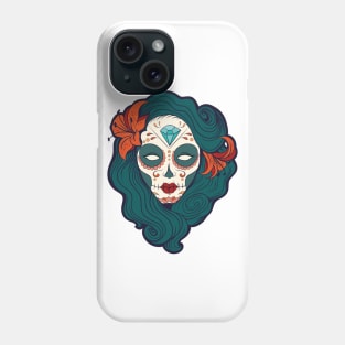 Sugar Skull Lady Phone Case