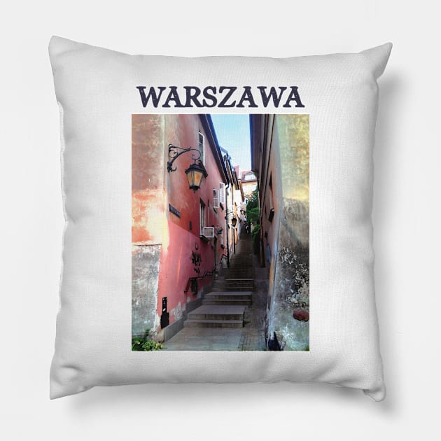 WARSZAWA POLAND Pillow by M&N Imagerie