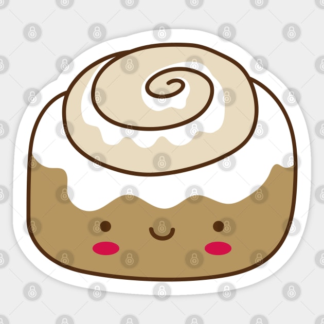 Cinnamon Roll Sticker Breakfast Sticker Food Sticker Fun Stickers 