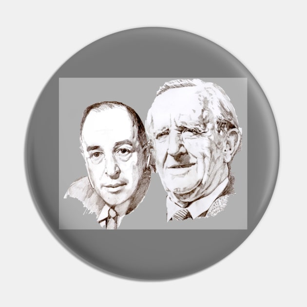 Lewis and Tolkien Pin by Grant Hudson