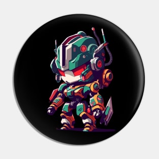 Tiny Mech Warrrior Pin