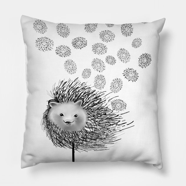 Hedgehog Flower Pillow by msmart