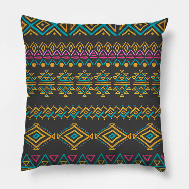 Set of geometric seamless patterns Pillow by Olga Berlet