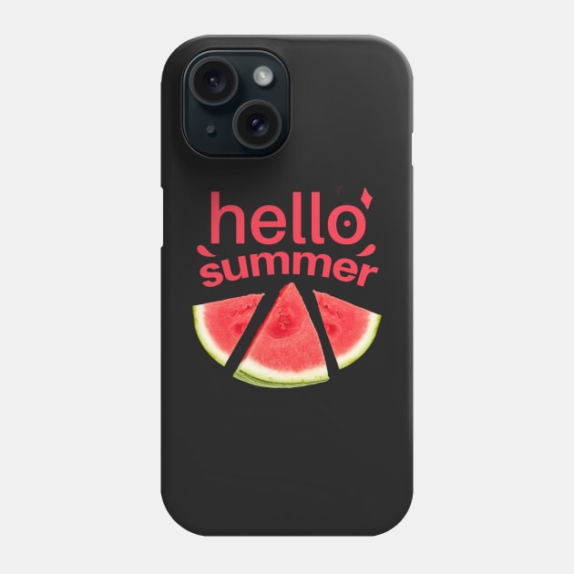 Hello summer watermelon Phone Case by SOF1AF