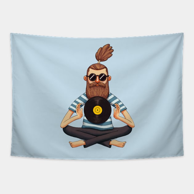 Vinyl Dude 01 Tapestry by ChrisNygaard