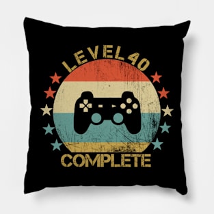 Level 40 Completed Pillow