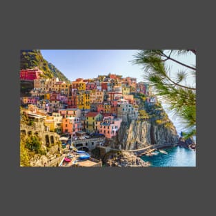 Italian Seaside Beach Town Photography T-Shirt