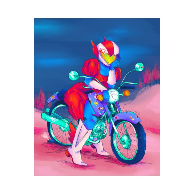 motor cross girl by juulsart