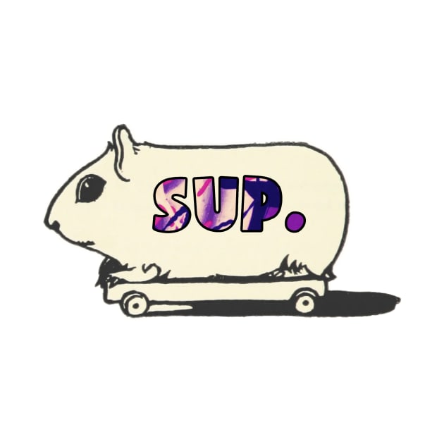 Sup gerbil on a skateboard text by Captain-Jackson