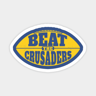 Beat the Crusaders // Vintage Football Grunge Gameday Magnet