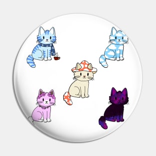 Kitties Sticker Pack 3 Pin