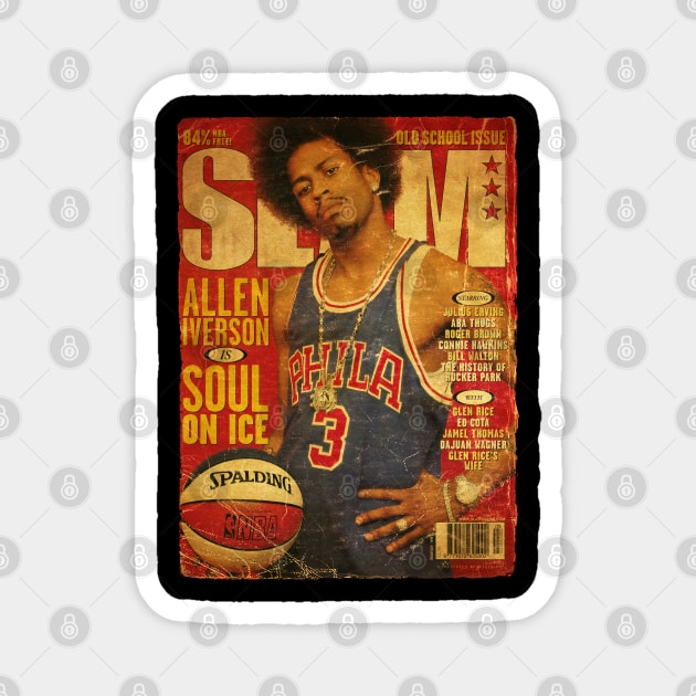 ALLEN IVERSON SOUL ON ICE Magnet by Basket@Cover