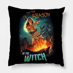 The Witch's Revenge (with Text) Pillow