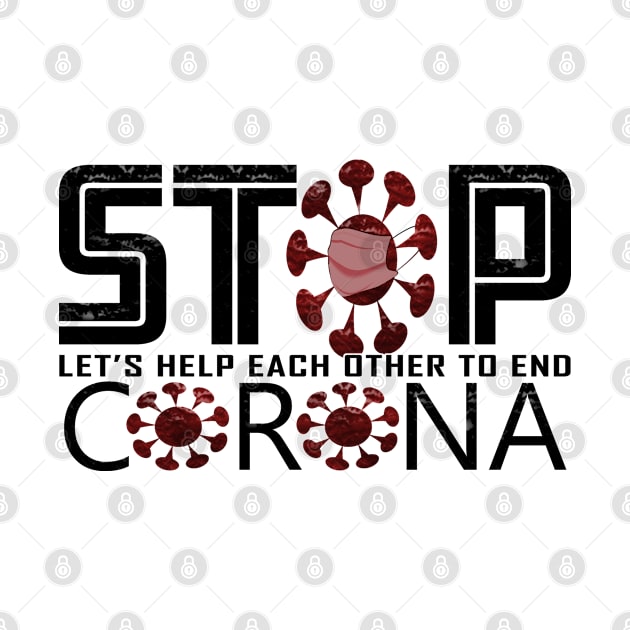 Stop corona virus by TeeZona