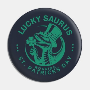 Lucky saurus. Roaring. Pin