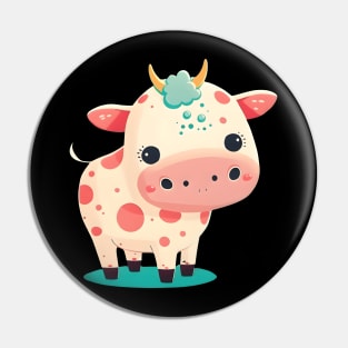 Cute Pink Cow Pin