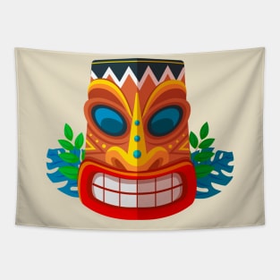 Tiki Mask Tapestry