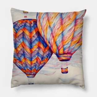 colored pencil balloons Pillow