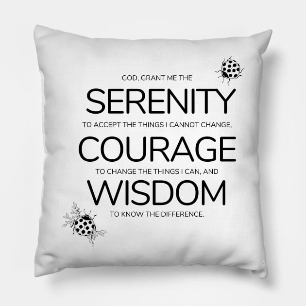 serenity prayer Pillow by shoreamy