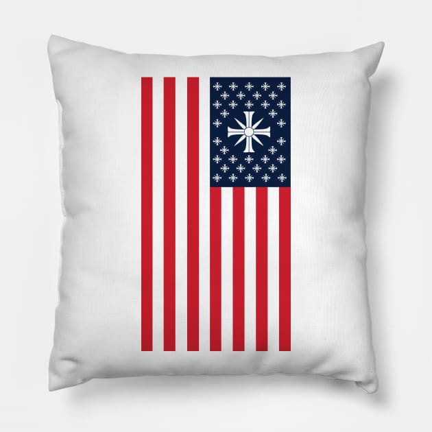 Far Cry 5 - USA Cult Flag Pillow by cpt_2013