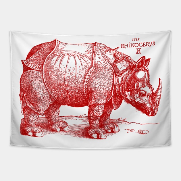 Albrecht Durer's Rhinoceros Tapestry by Pixelchicken