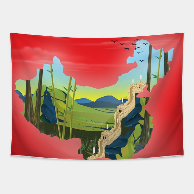 China Tapestry by nickemporium1