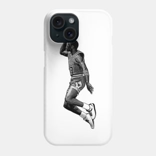 Michael Jordan Dunk  // Drawing Art Phone Case