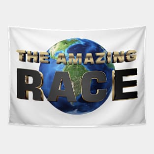 The Amazing Race Earth Black Gold Tapestry